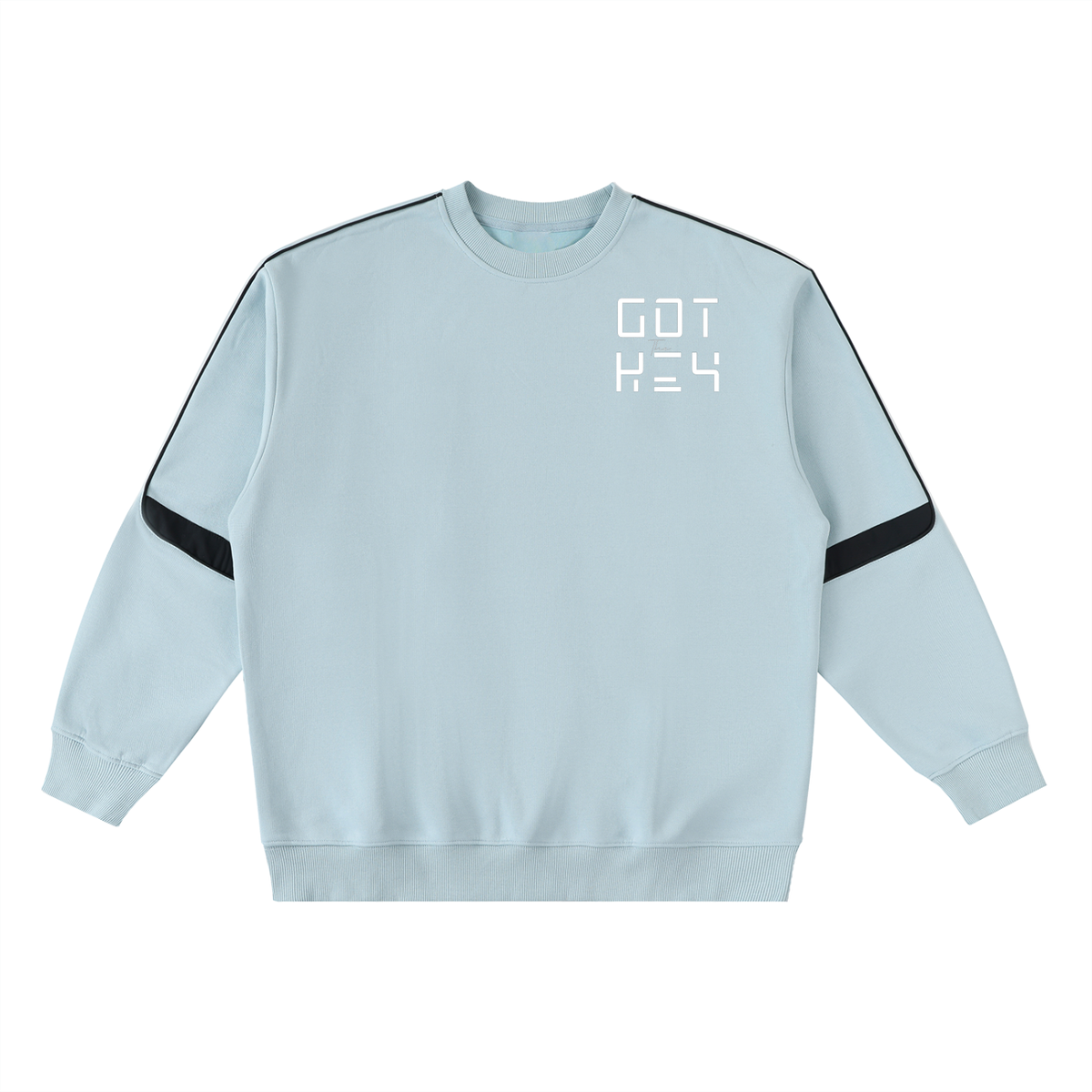 Got The Key Oversized Crewneck Taped Sweatshirt