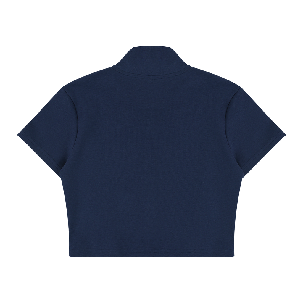 Got The Key Women's Cropped Full Zip Short Sleeve T-Shirt