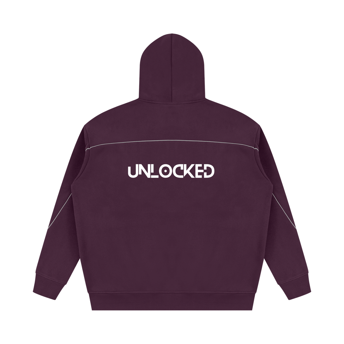 Got The Key Unisex Oversized Piping Fleece Hoodie