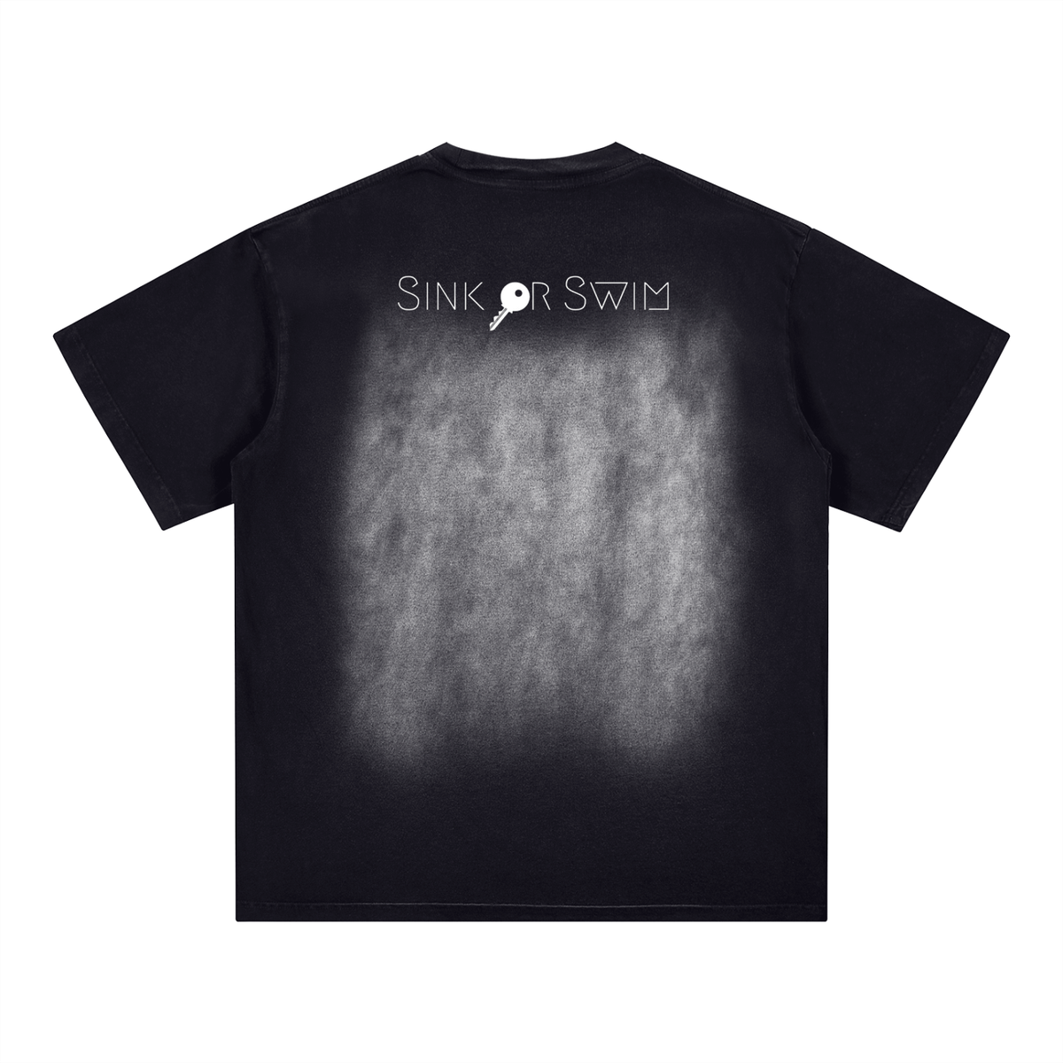 Got The Key ( Sink or Swim ) Square Patch Monkey Washed T-Shirt