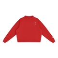 Got The Key Essential Fleece Mock-Neck Crew Sweatshirt