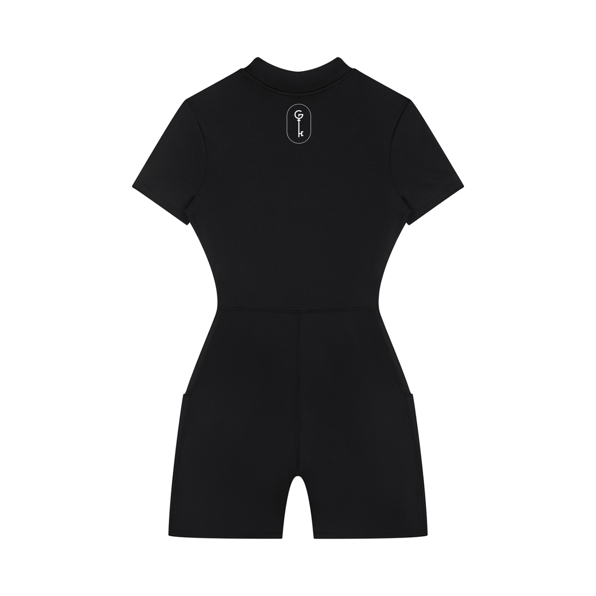 Got The Key Women's Quarter-Zip Short Sleeve Romper