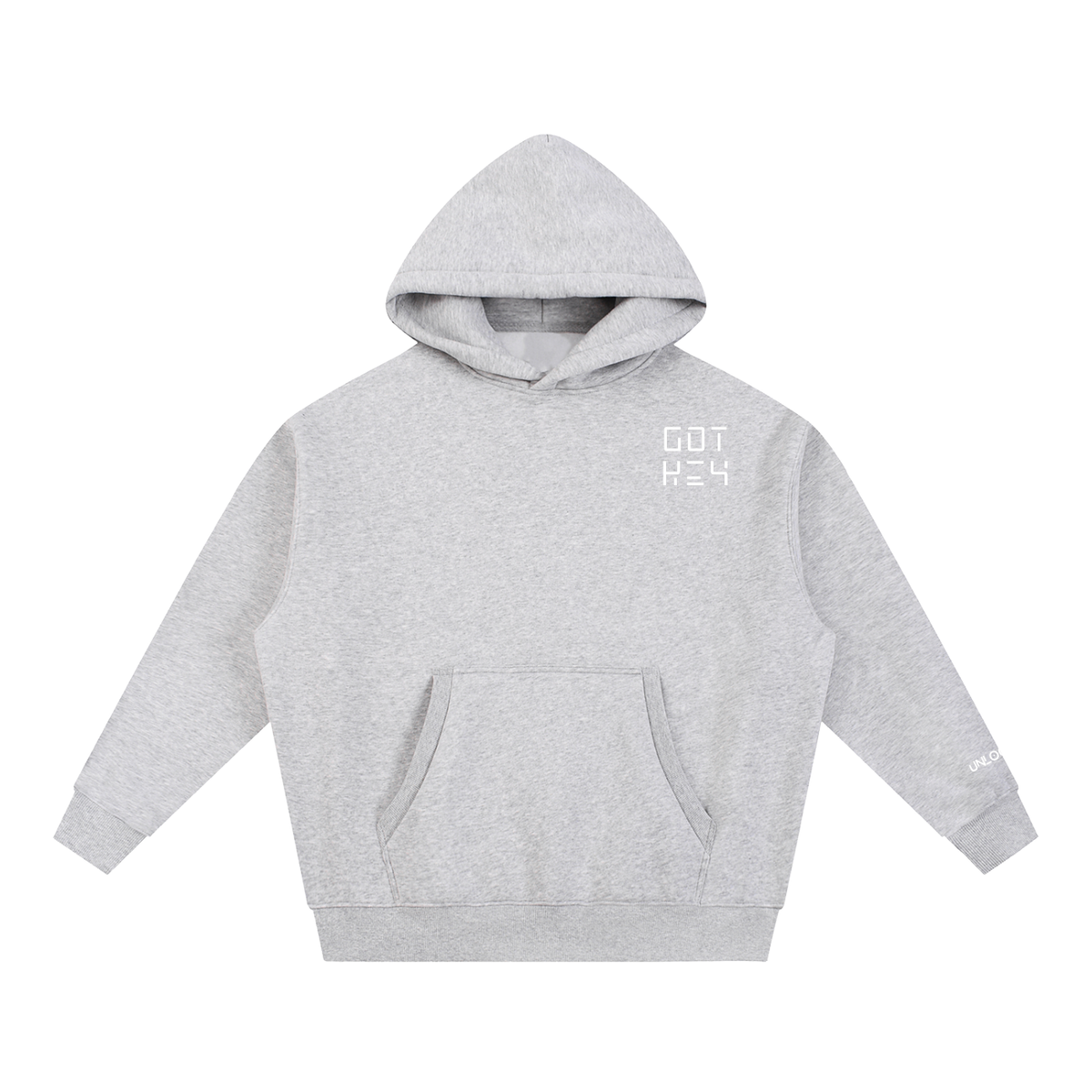 Got The Key Essential Oversized Boxy Fit Fleece Hoodie