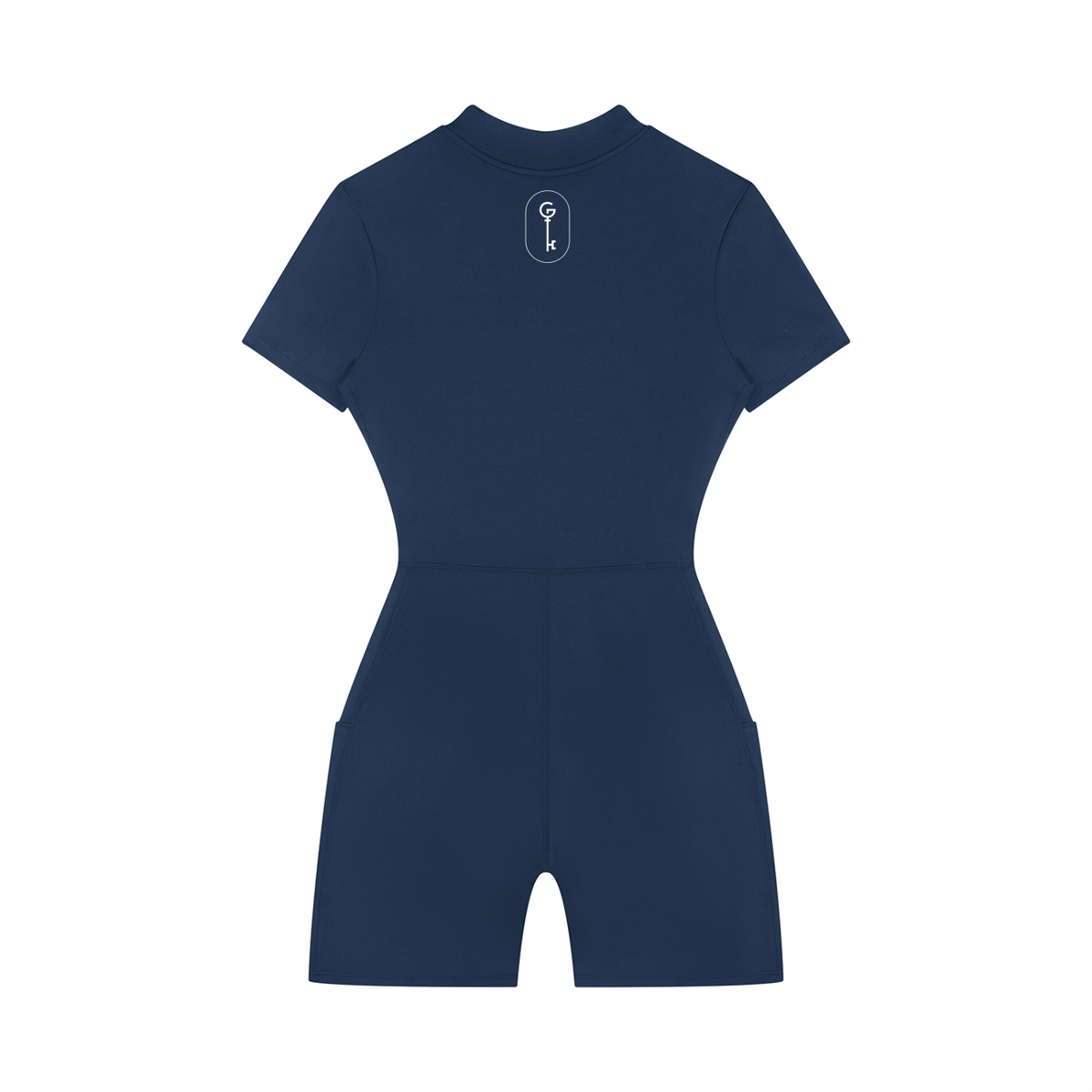 Got The Key Women's Quarter-Zip Short Sleeve Romper