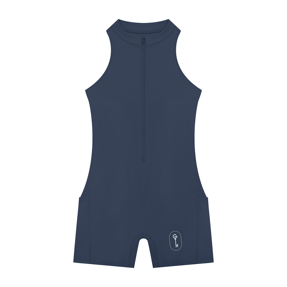 Got The Key Women’s Quarter-Zip Yoga Romper