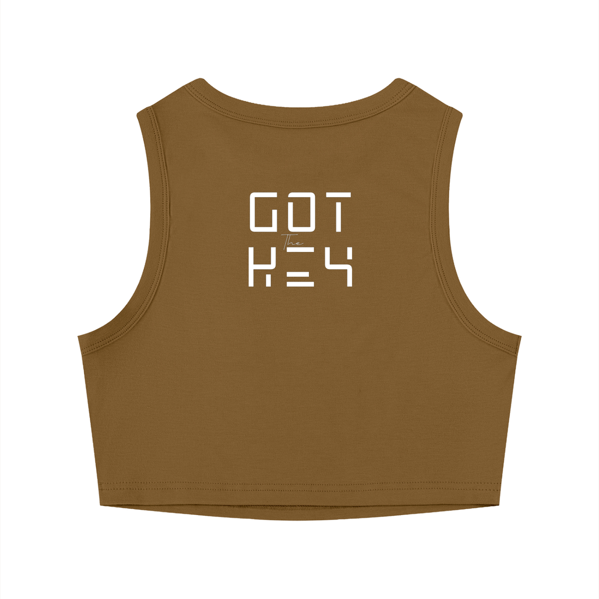 Got The Key Women's Tight Crewneck Crop Tank Top