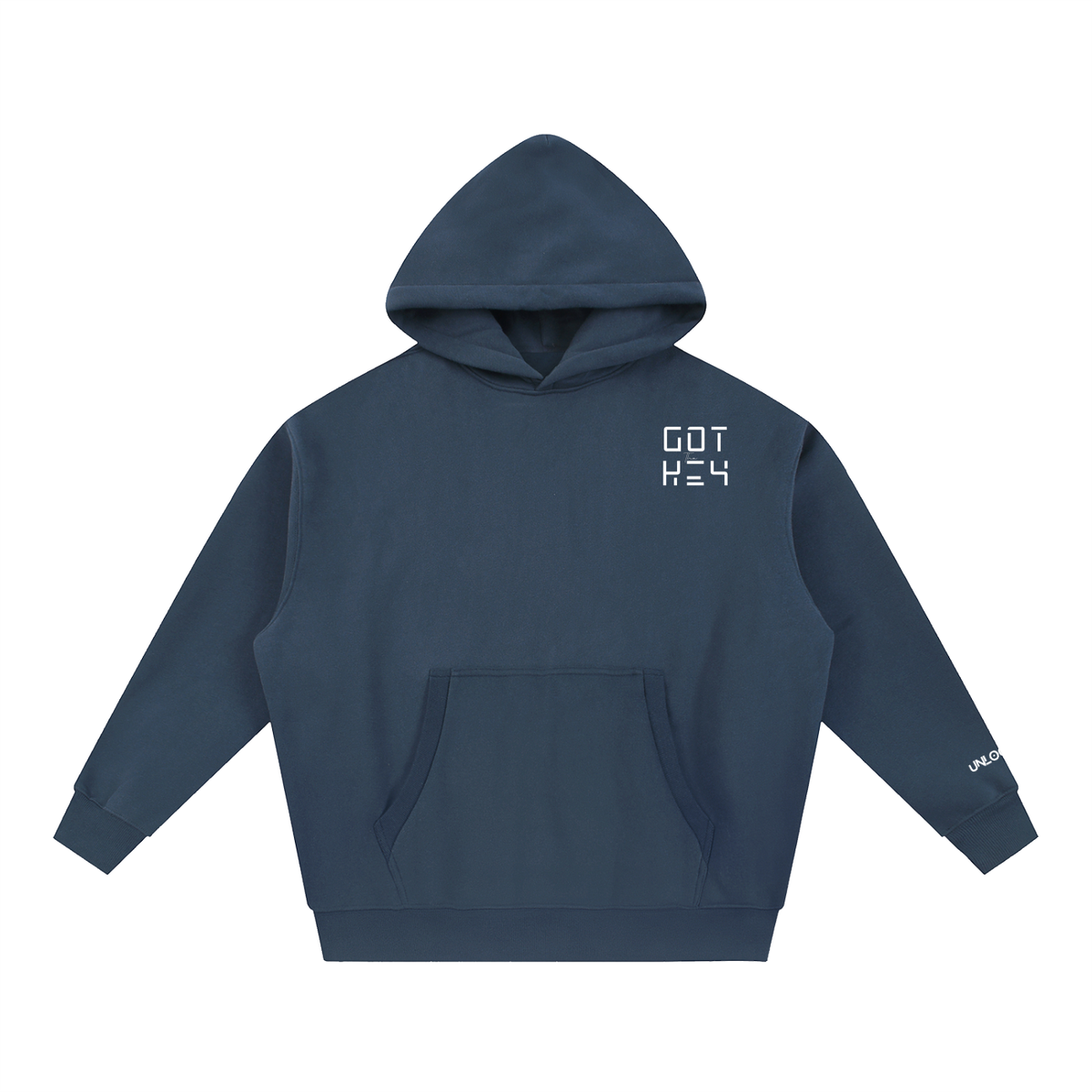 Got The Key Essential Oversized Boxy Fit Fleece Hoodie