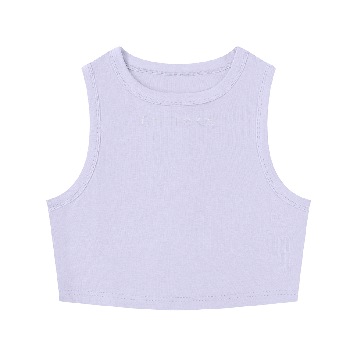 Got The Key Women's Tight Crewneck Crop Tank Top