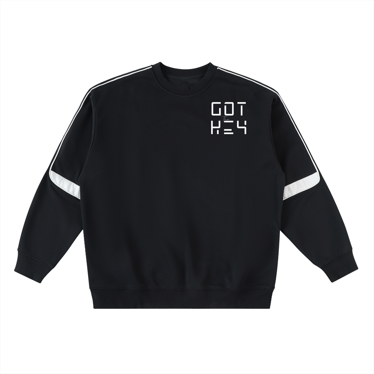 Got The Key Oversized Crewneck Taped Sweatshirt