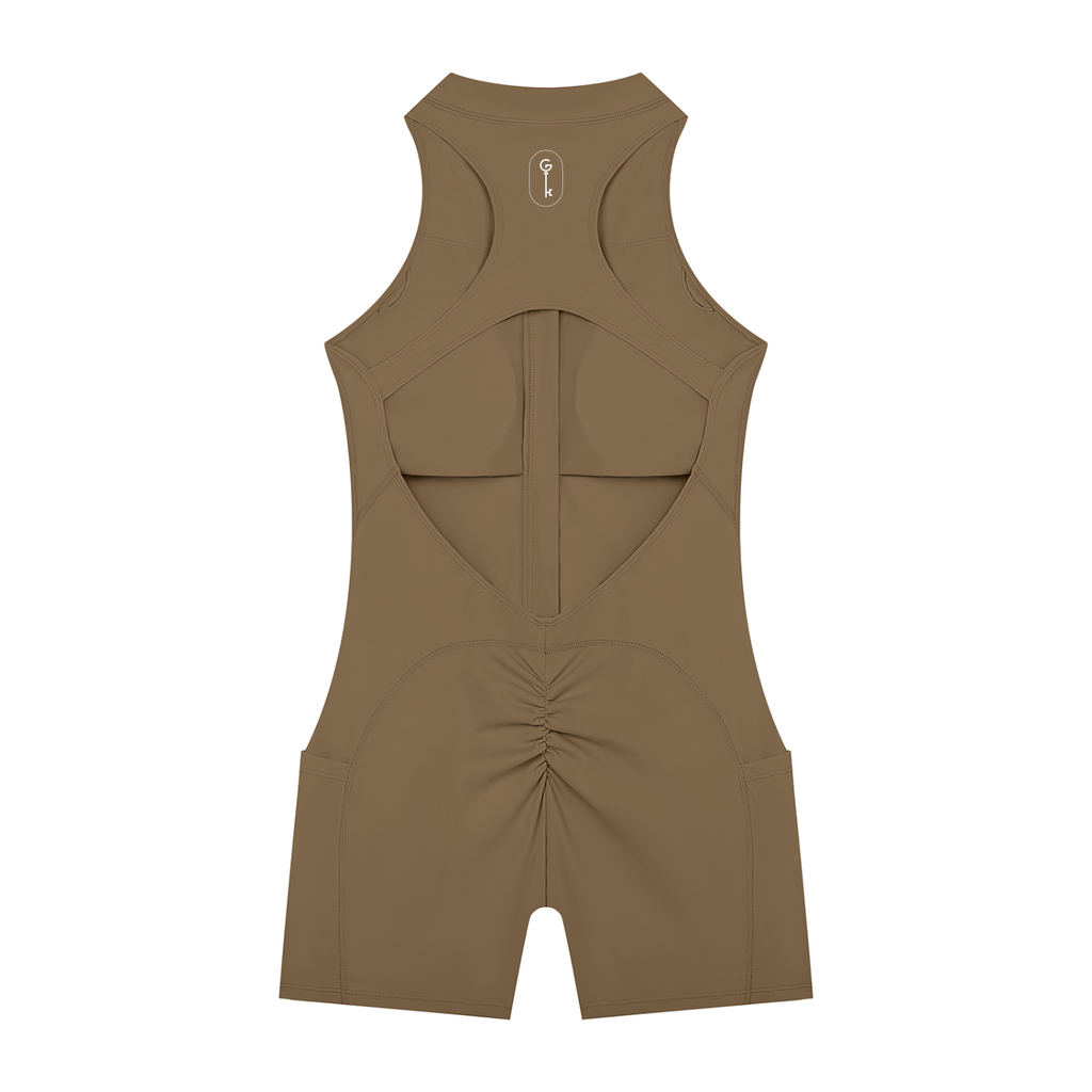Got The Key Women’s Quarter-Zip Yoga Romper