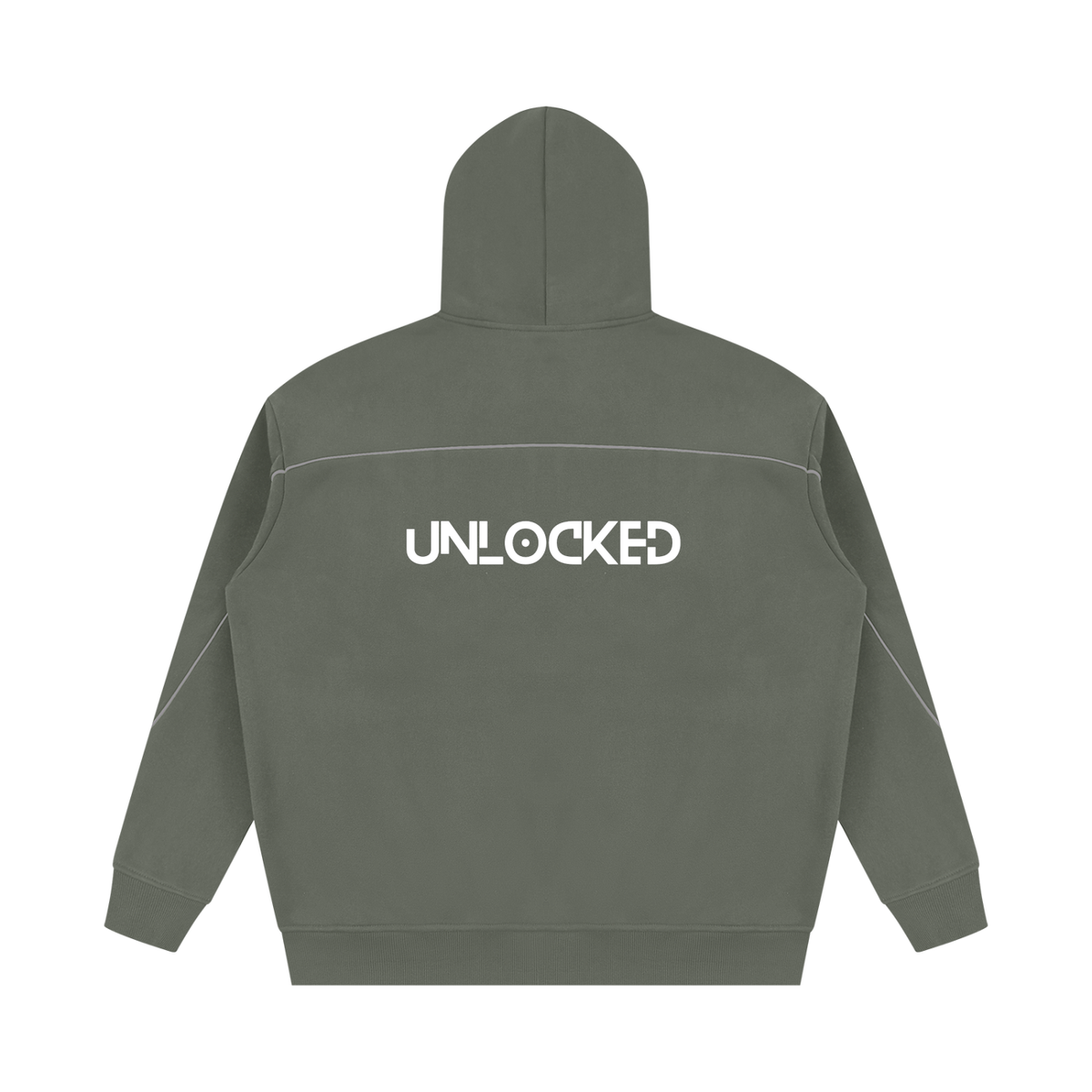 Got The Key Unisex Oversized Piping Fleece Hoodie
