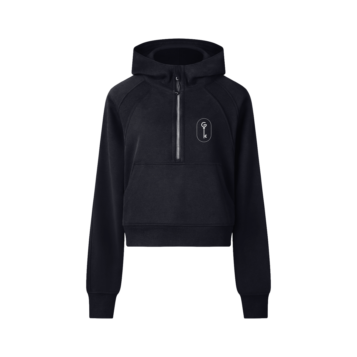 Got The Key Cropped Half-Zip Hoodie