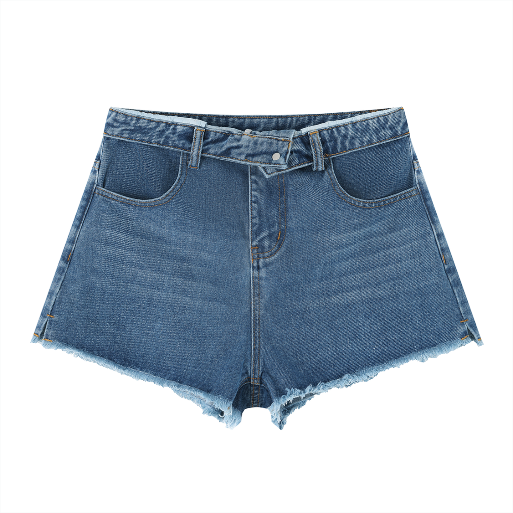 Got The Key Women’s Vintage Wash High Rise Denim Shorts