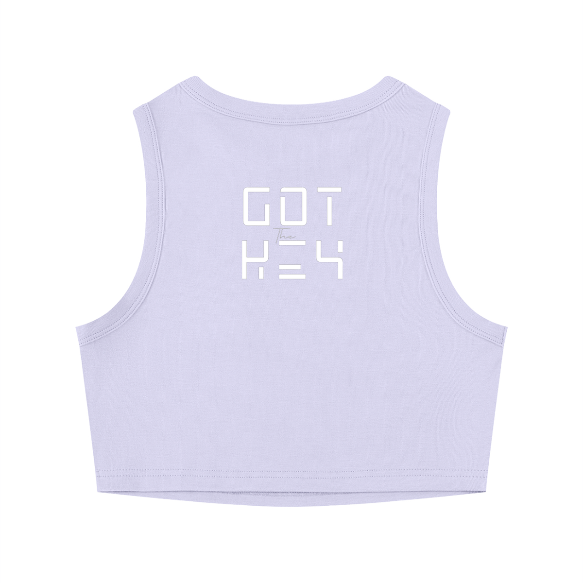 Got The Key Women's Tight Crewneck Crop Tank Top