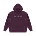 Got The Key Unisex Oversized Piping Fleece Hoodie