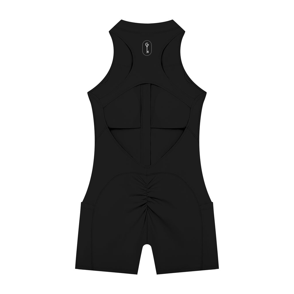 Got The Key Women’s Quarter-Zip Yoga Romper
