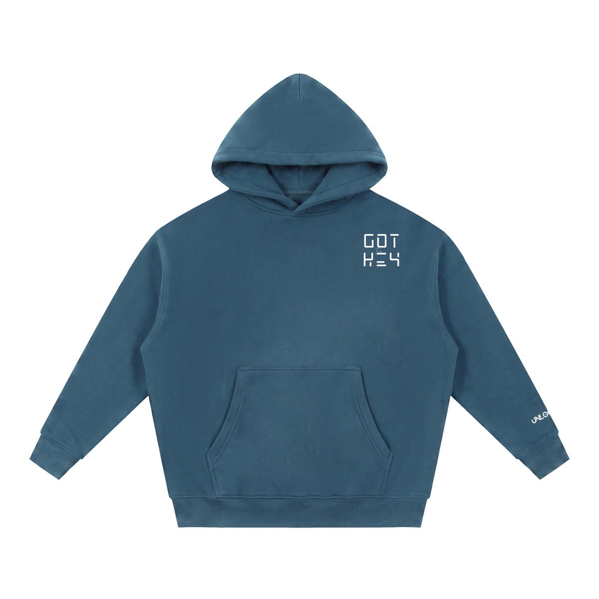 Got The Key Essential Oversized Boxy Fit Fleece Hoodie
