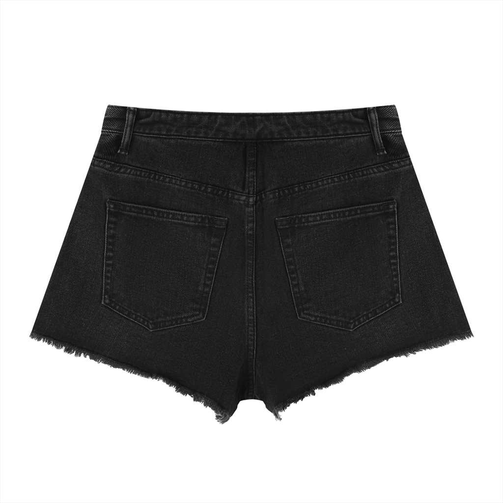 Got The Key Women’s Vintage Wash High Rise Denim Shorts