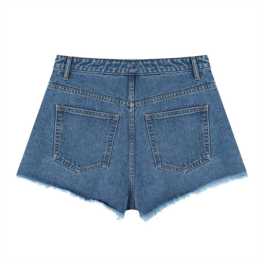 Got The Key Women’s Vintage Wash High Rise Denim Shorts
