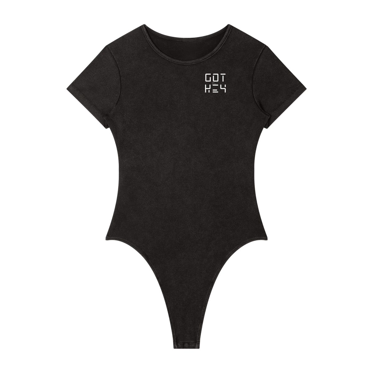 Got The key Women's Mineral Wash Crewneck Bodysuit