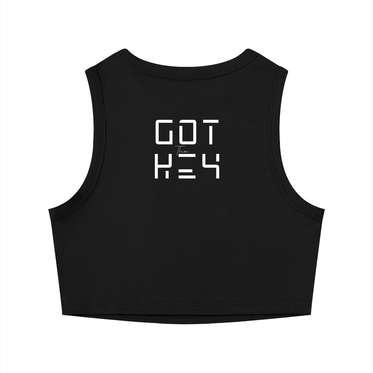 Got The Key Women's Tight Crewneck Crop Tank Top