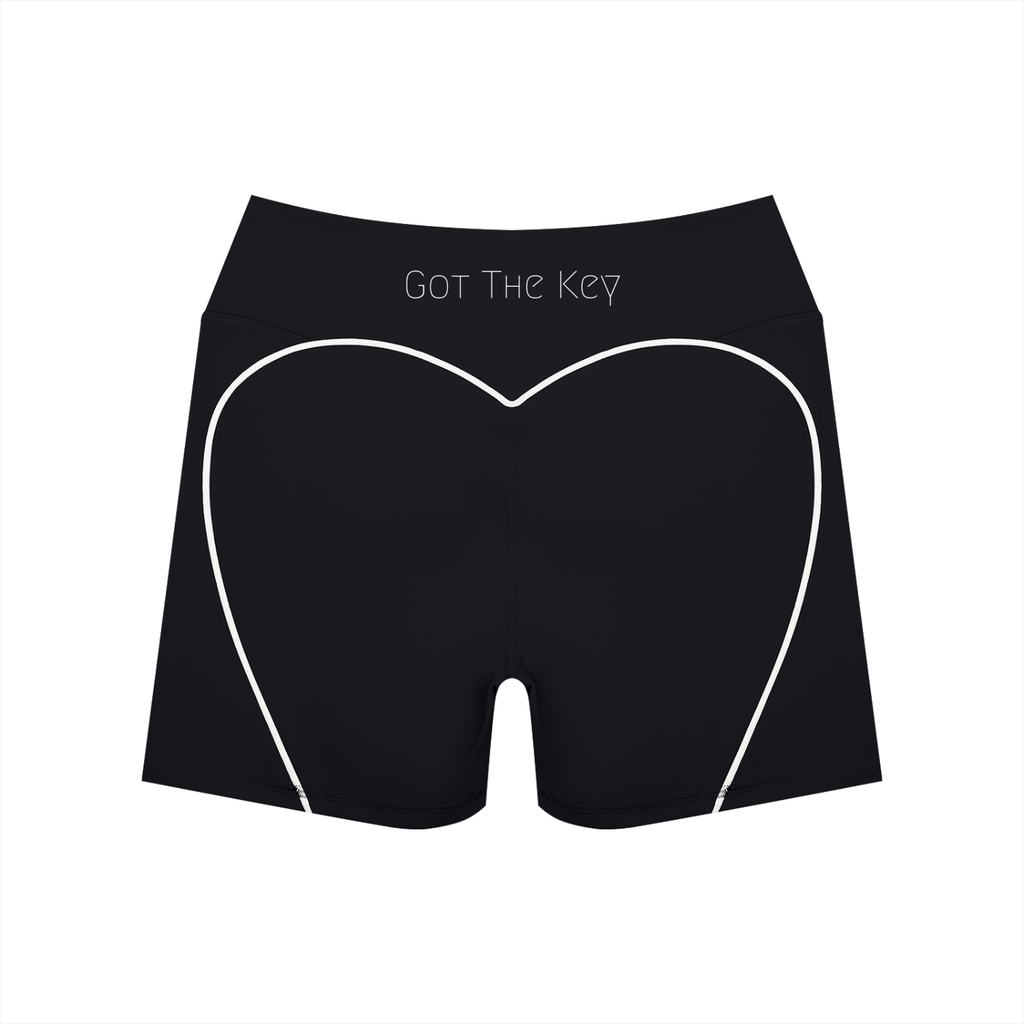 Got The Key Women’s High Waisted Yoga Biker Shorts