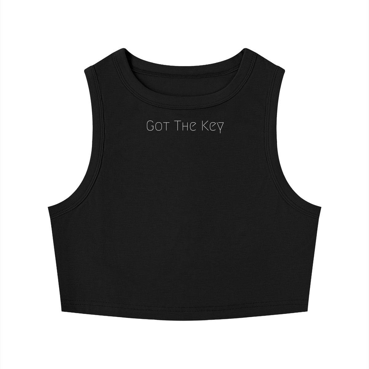Got The Key Women's Tight Crewneck Crop Tank Top