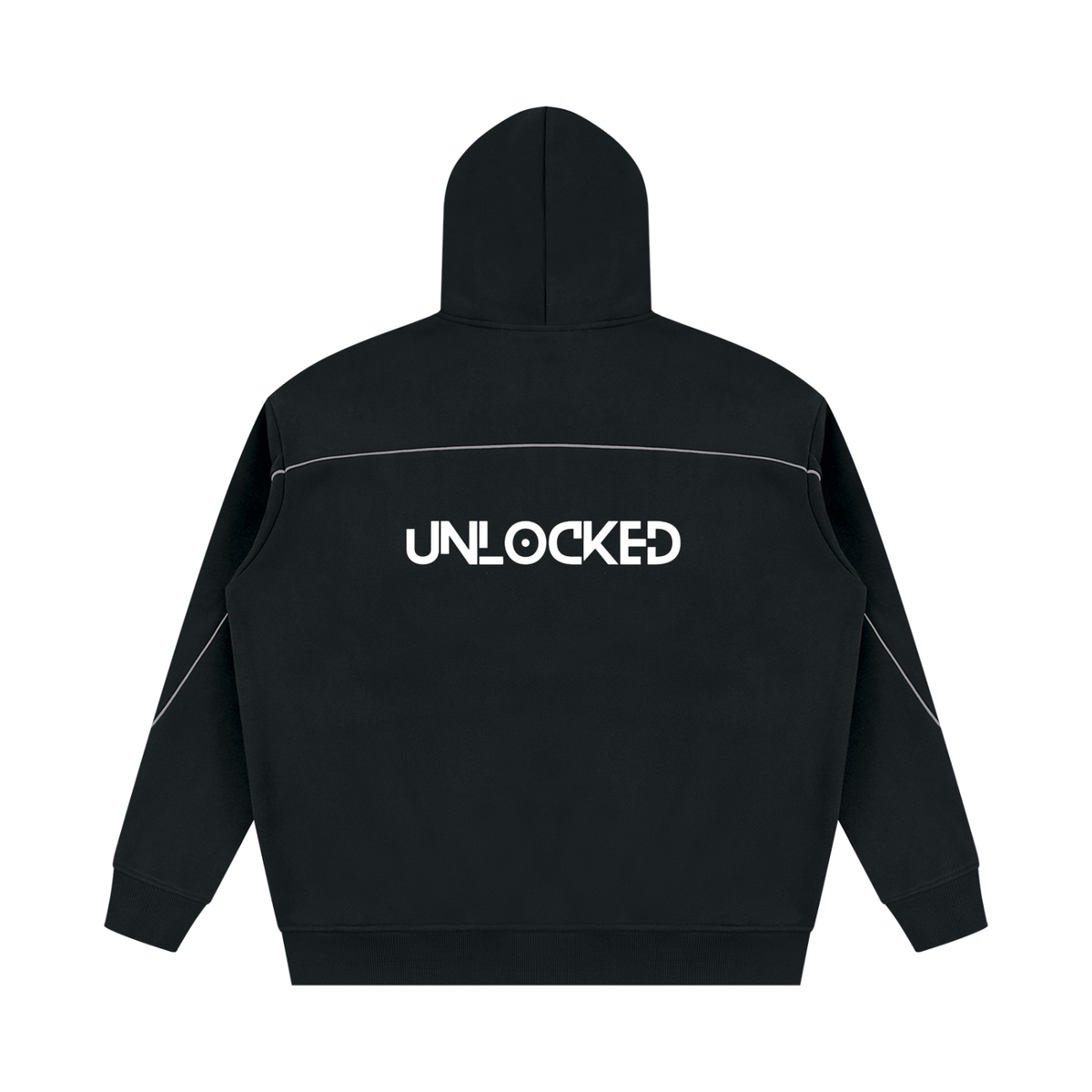 Got The Key Unisex Oversized Piping Fleece Hoodie