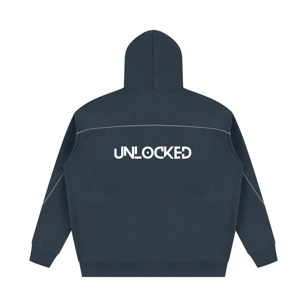 Got The Key Unisex Oversized Piping Fleece Hoodie