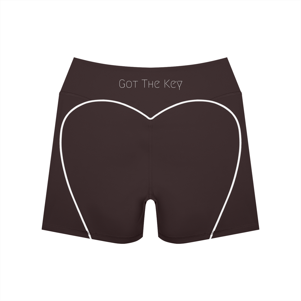 Got The Key Women’s High Waisted Yoga Biker Shorts