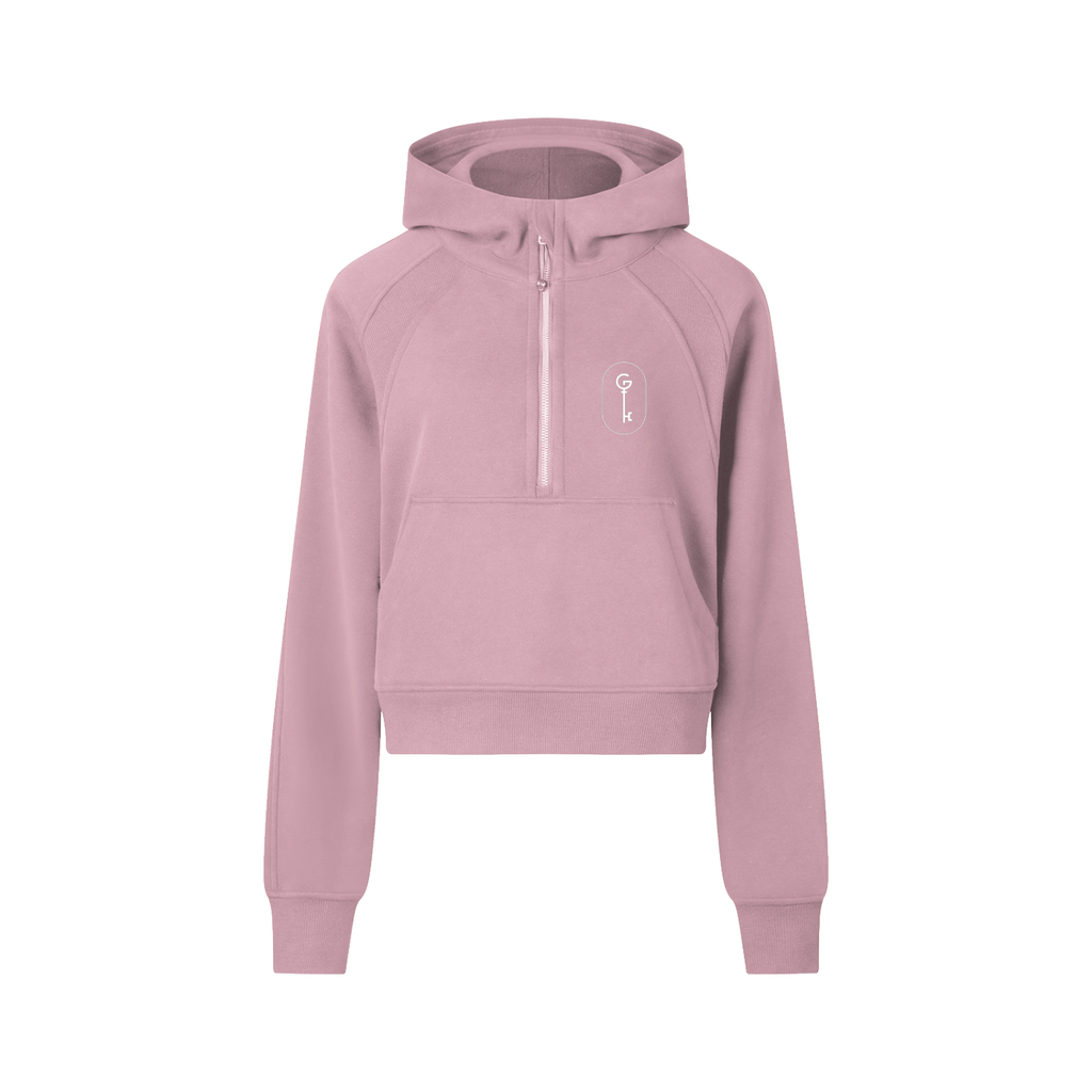 Got The Key Cropped Half-Zip Hoodie