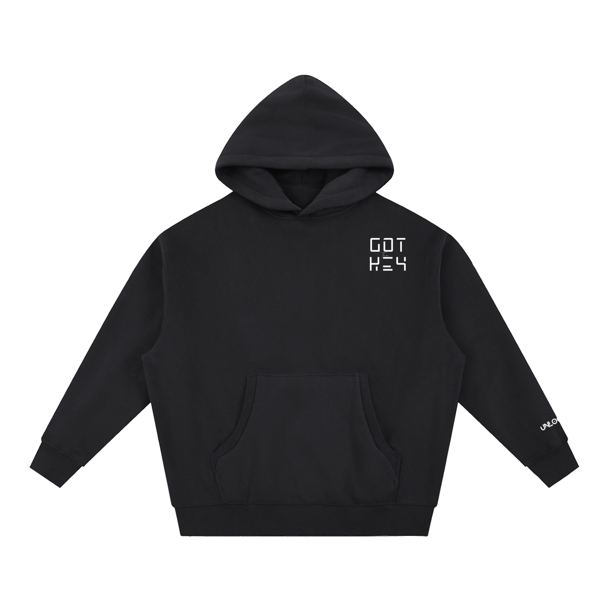 Got The Key Essential Oversized Boxy Fit Fleece Hoodie