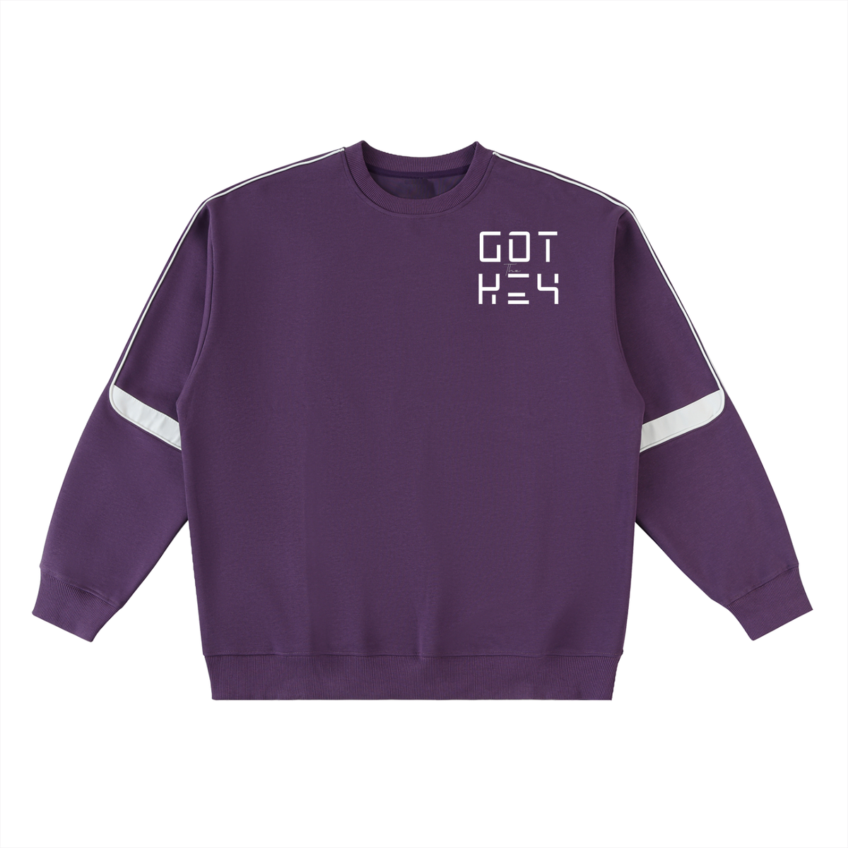 Got The Key Oversized Crewneck Taped Sweatshirt