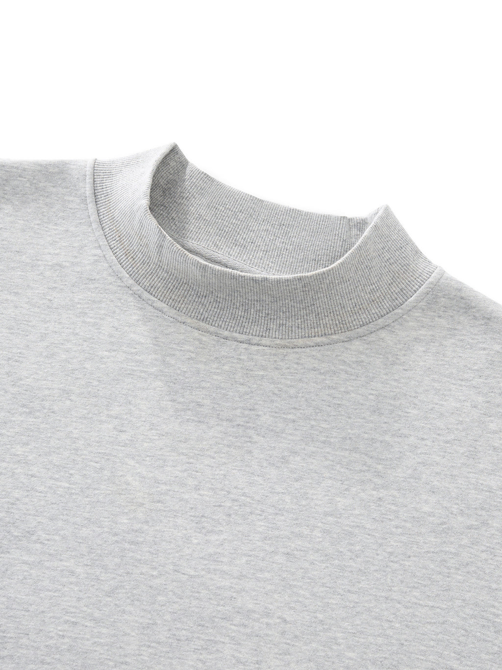 Got The Key Essential Fleece Mock-Neck Crew Sweatshirt