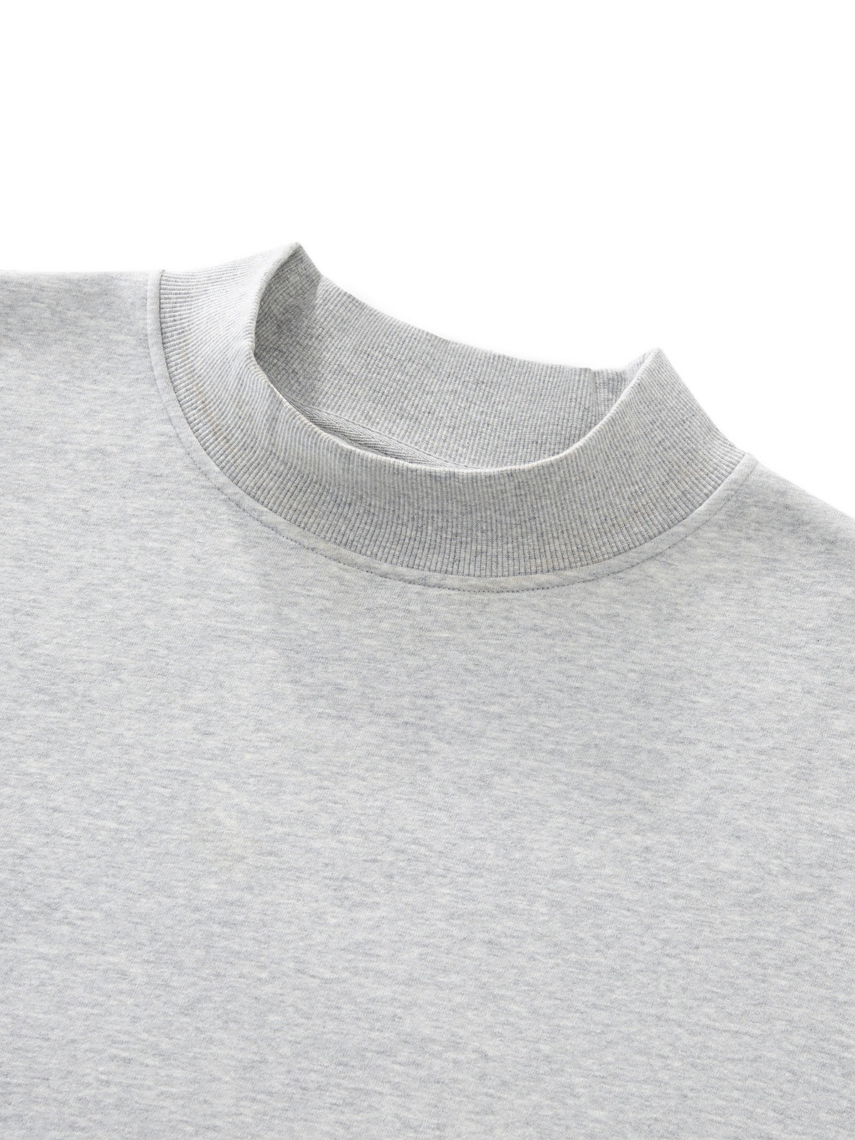 Got The Key Essential Fleece Mock-Neck Crew Sweatshirt